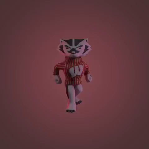 Bucky on Parade 3D Model